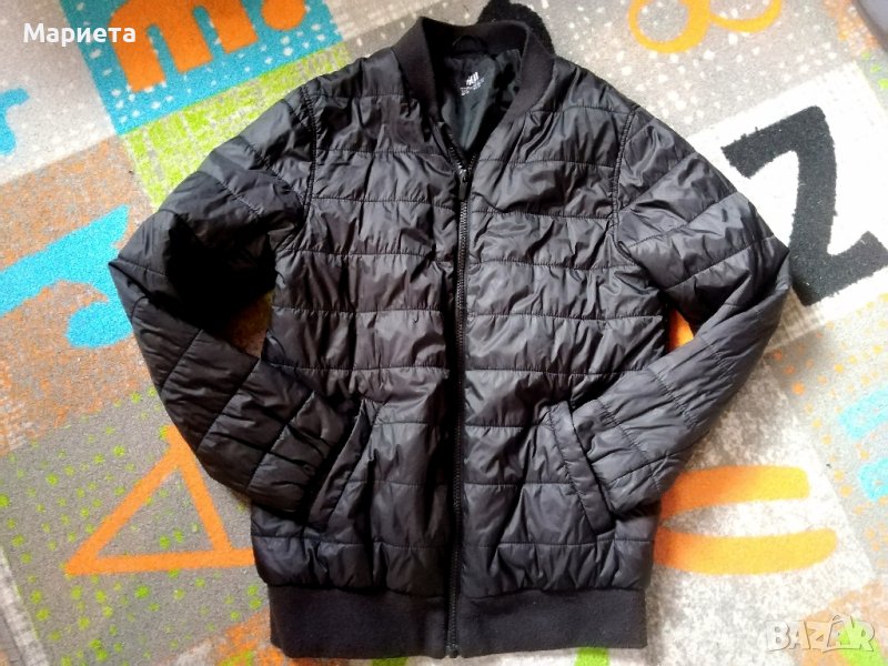 11-12г.H@M олекотено черно Есенно/Пролетно яке за момче , снимка 1