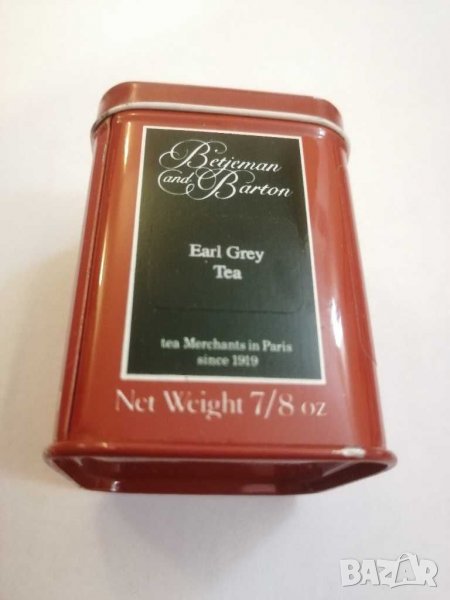 Стара тенекиена кутия от чай The Earl Grey. , снимка 1