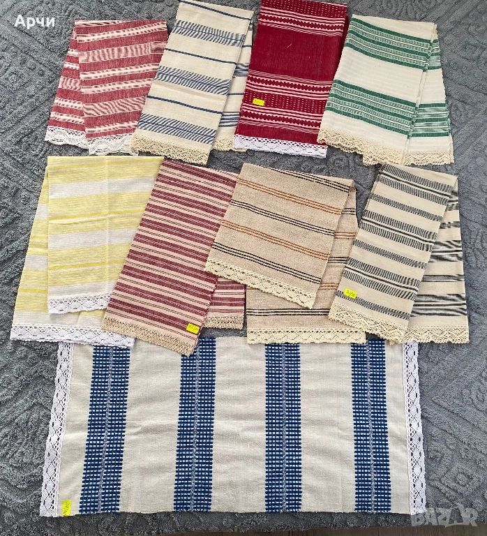 Памучни месали от автентични платове с дантели, снимка 1