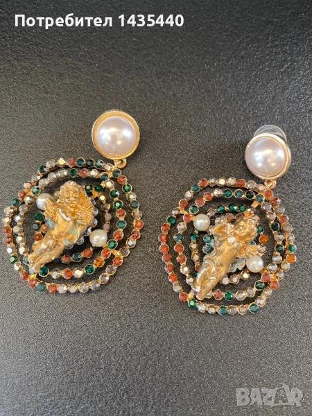 Ръчно изработени обеци от серията “Дом за ангели” на дизайнерката Анелия Милчева, снимка 1