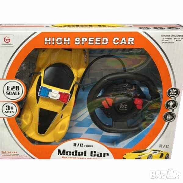 Полицейска кола с дистанционно управление – Висока скорост и много забавление, снимка 1