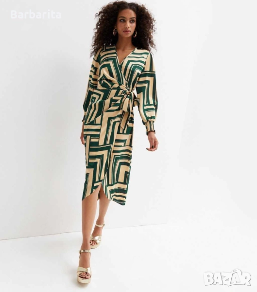 Сатенена рокля размер М, снимка 1