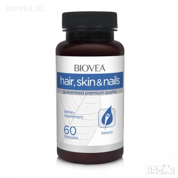 Хранителна добавка Biovea HAIR, SKIN & NAILS 60 Capsules, снимка 1
