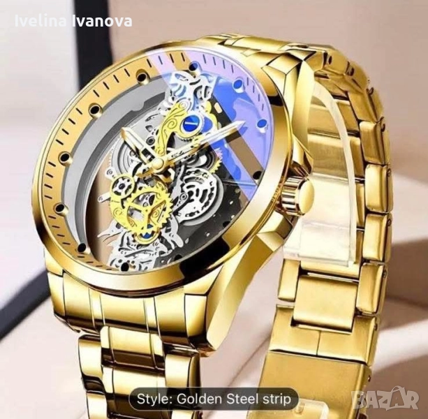 Уникален мъжки часовник в луксозна кутия , снимка 1