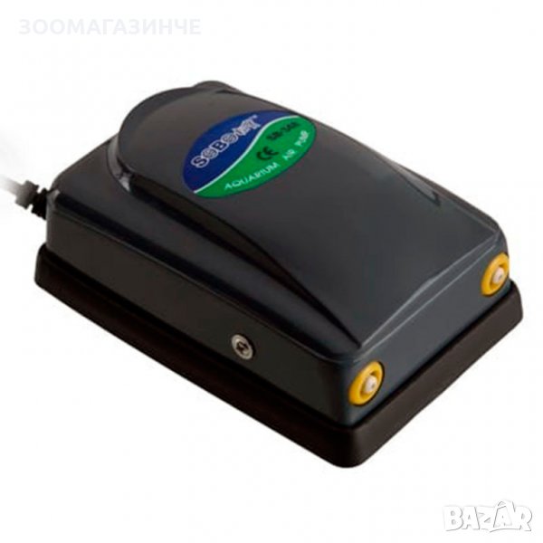 Въздушна помпа / компресор за аквариум Sobo двуканална 2x4л/мин, снимка 1