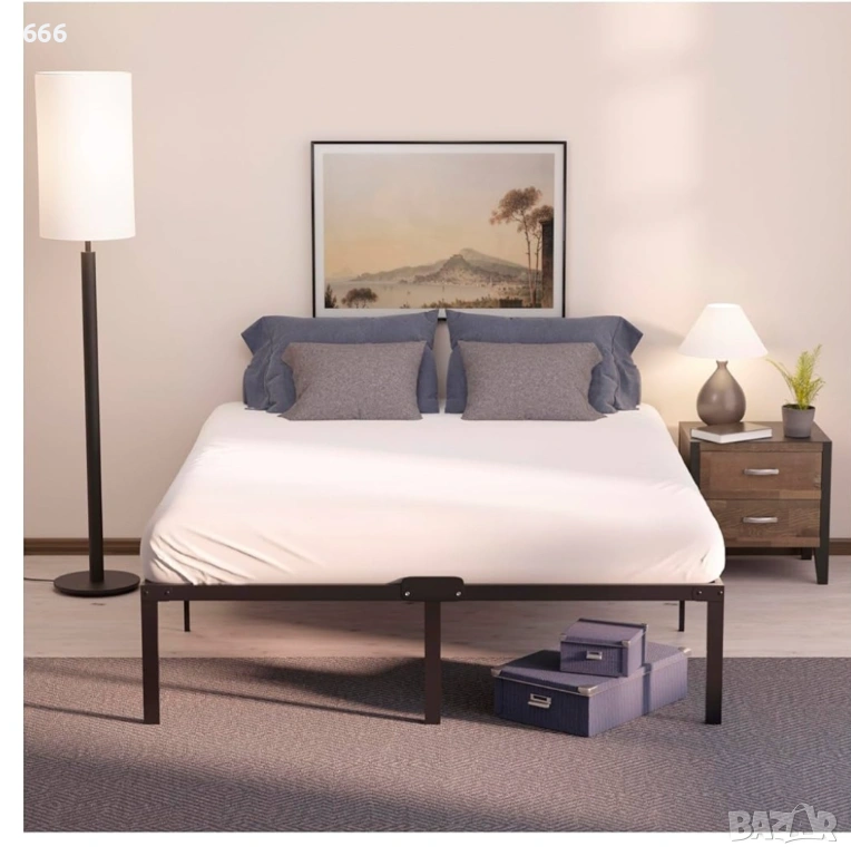 Метална основа за легло Dreamzie - За матрак 180x200 см - За двойни легла или матраци, снимка 1