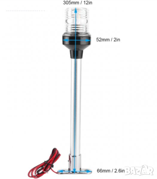 трим бутон Yamaha Топова 360гр.кръговидима LED светлина, снимка 1