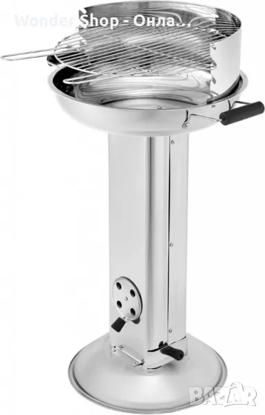 🍖 Колонна скара Bavaria на дървени въглища от неръждаема стомана – Идеална за перфектното барбекю , снимка 1