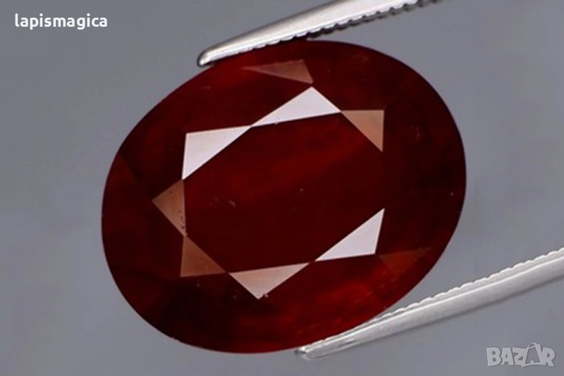 Спесартин гранат 11.98ct овална шлифовка, снимка 1