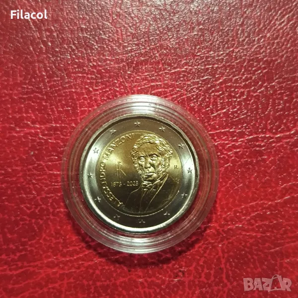 Италия 2 евро 2023 г. Манцони UNC, снимка 1