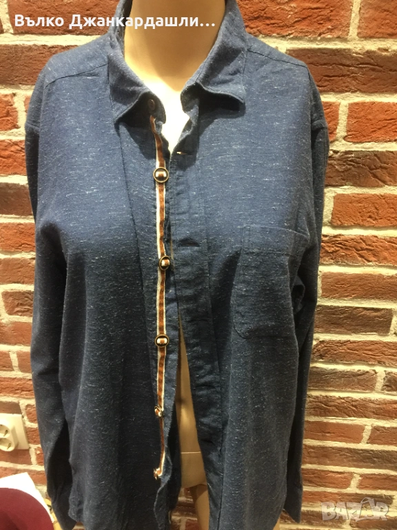 Зимна мъжка риза Massimo Dutti, размер L, снимка 1