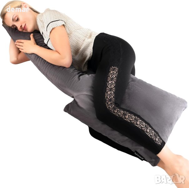 AviiatoR 2в1 ортопедична възглавница за коляно с настъргана мемори пяна, снимка 1