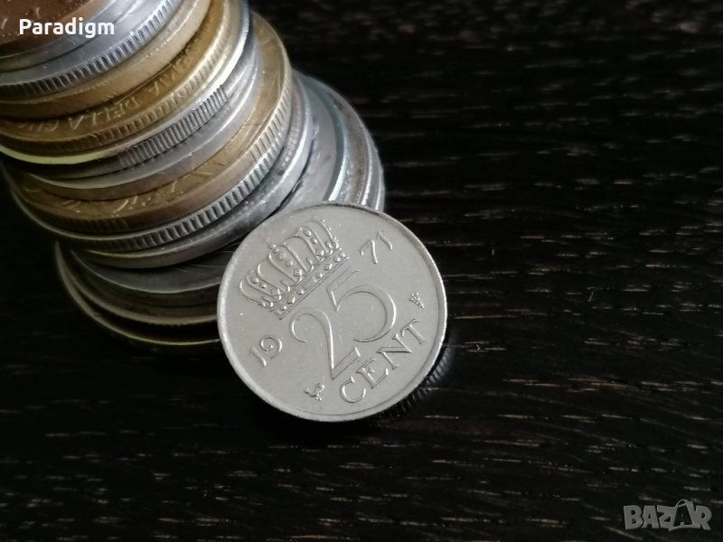 Монета - Холандия - 25 цента | 1971г., снимка 1
