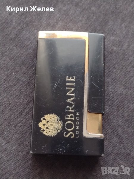 ЕЛЕГАНТНА СТИЛНА МЪЖКА ЗАПАЛКА SOBRANIE LONDON с РЕОТАН РАБОТИ 18611, снимка 1
