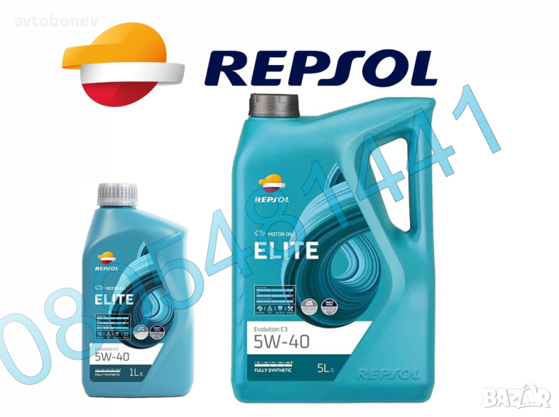 Двигателно масло REPSOL ELITE EVOLUTION C3 5W40, снимка 1