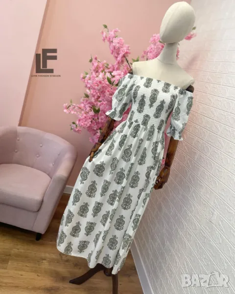 Рокля LFS Baroque Green 9012 , снимка 1