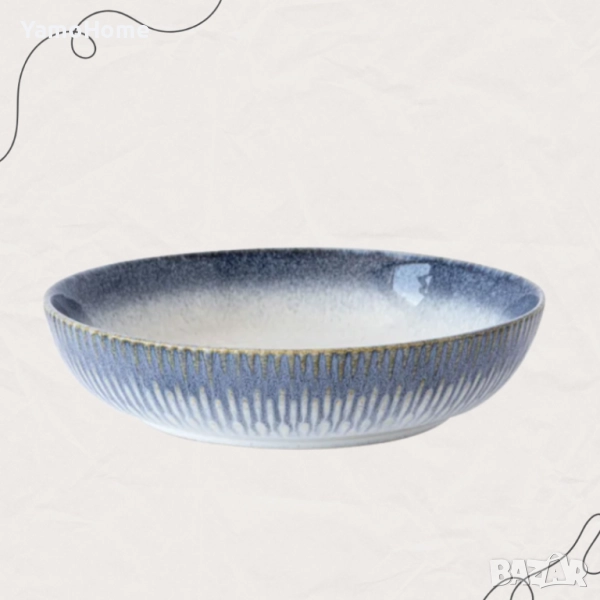 Купа за салата „Синя зора“ – 21 см, снимка 1