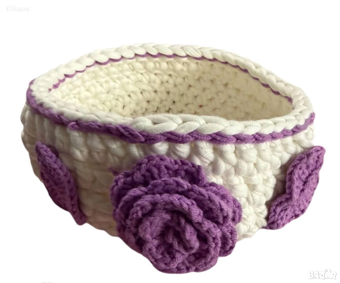 ръчно плетен панер , снимка 1