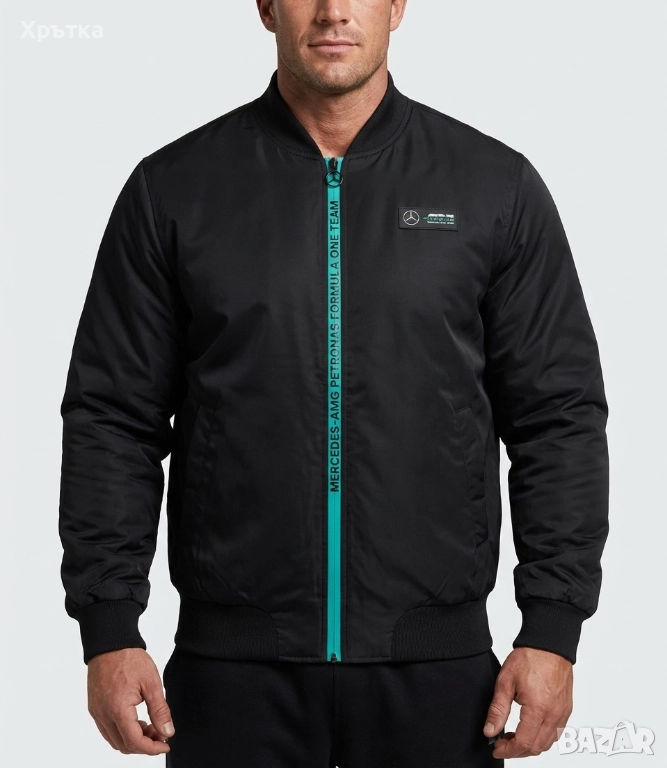 Mercedes AMG F1 Padded Bomber - Оригинално мъжко яке , снимка 1