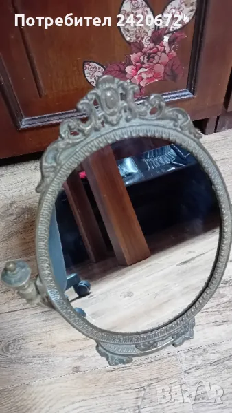 огледало настолно в стил барок, снимка 1