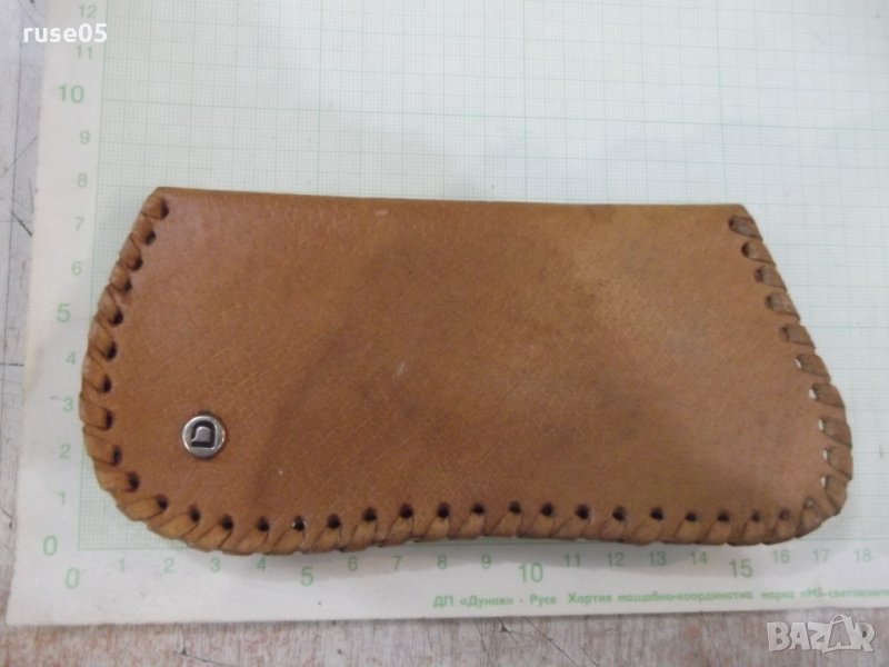 Калъф за очила стар от естесвенна кожа от магазин "СБХ", снимка 1