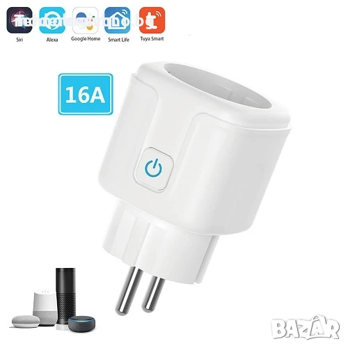 Wifi Смарт Контакт Tuya Smart Life Black Friday, снимка 1