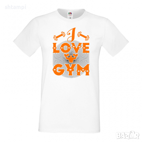Мъжка Фитнес тениска I Love Gym 2 Gym,спорт,Щанги,Тренировки,Спортуване,, снимка 1
