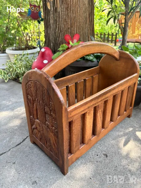 Поставка от тиково дърво , снимка 1