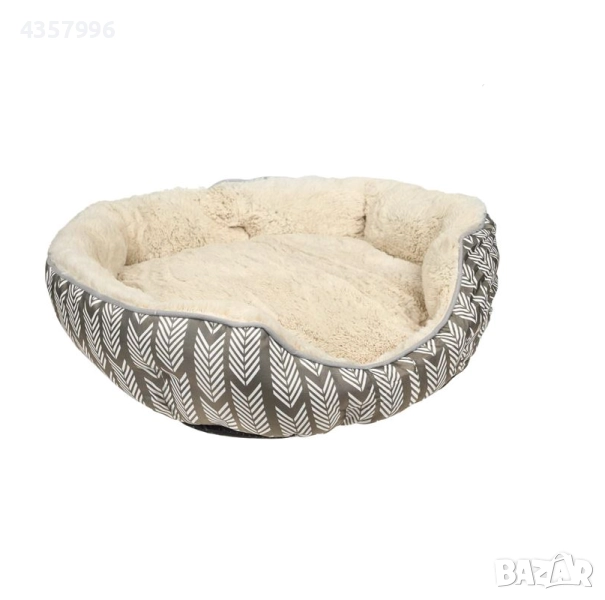 Легло за кучета, Правоъгълно, С пухкава козина, Бежов , снимка 1