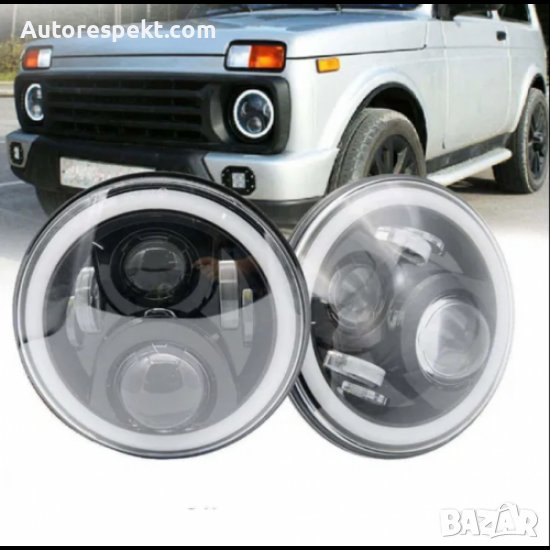 1бр. 7"Инчов кръгъл светодиоден фар за Jeep Wrangler, Land Rover и др, снимка 1