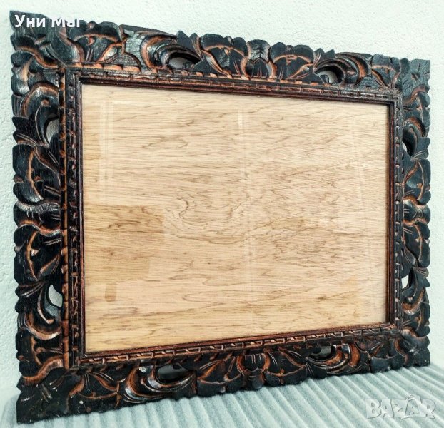 Голяма дървена рамка за портрет, картина, гоблен, декорация, подарък, украса 40×50, снимка 1