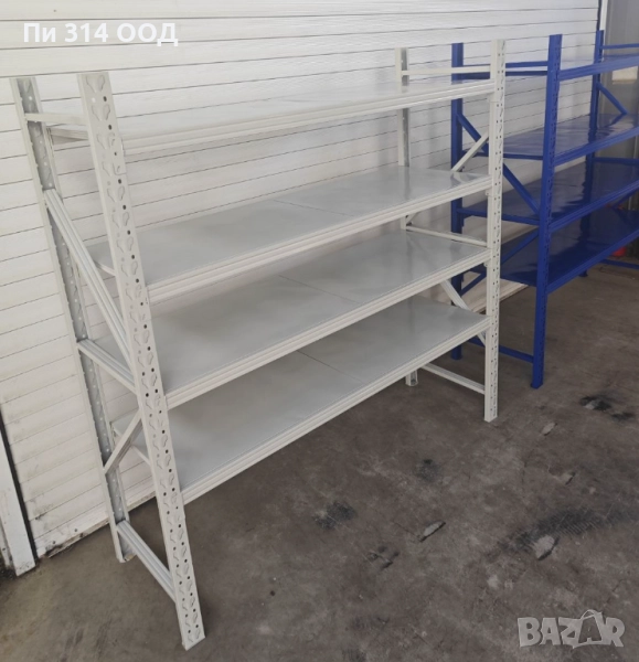 Метален стелаж с 4 рафта, снимка 1