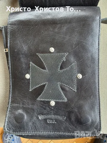 Луксозна кожена чанта CHROME HEARTS 💕 