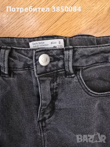 Дънки, кожени клинове, джинси на Zara от 8 г. до 12 г., снимка 6 - Детски панталони и дънки - 47580157
