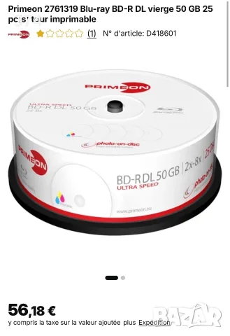 Дискове Блу Рей BD-R DL 50 GB 2x-8x, снимка 2 - Blu-Ray филми - 56361032