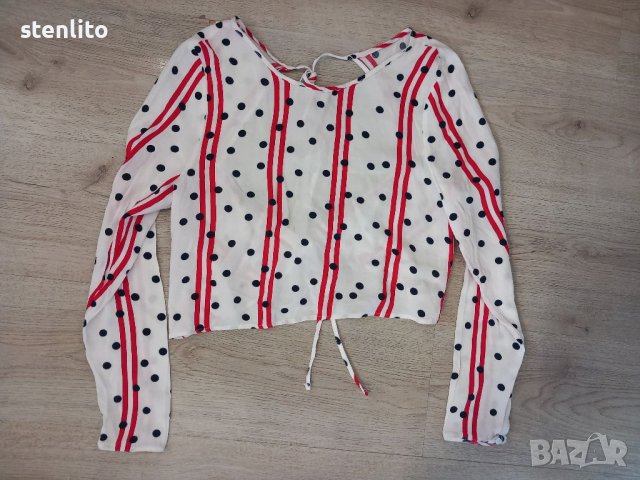 ДАМСКА БЛУЗА ZARA р-р М, снимка 1 - Блузи с дълъг ръкав и пуловери - 38348577