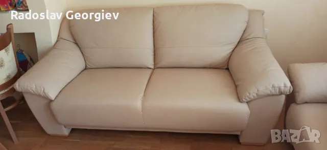 MONTEL - холандски масивни дивани от естествена кожа - без забележки, снимка 1