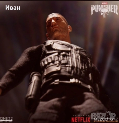 Mezco Toyz The Punisher / Наказателят от Netflix серияла, фигура на One:12, снимка 9 - Колекции - 54113413