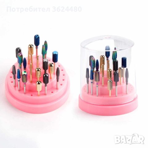 Органайзер за битове и накрайници за електрическа пила за нокти