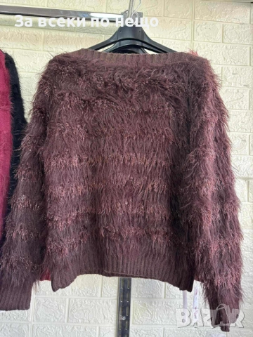 Дамска Мека Пухкава Блуза С Дълъг Ръкав - Налични Различни Цветове Код I_125, снимка 6 - Блузи с дълъг ръкав и пуловери - 52187129