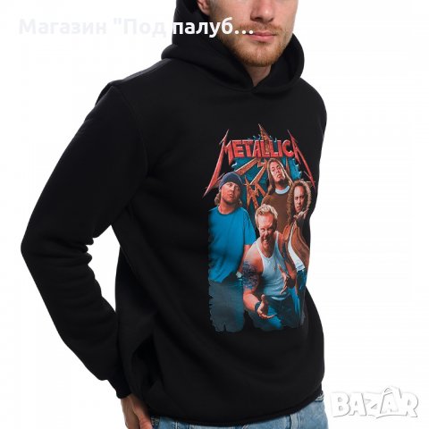Нов мъжки суичър с трансферен печат на музикалната група METALLICA, снимка 3 - Суичъри - 27530236