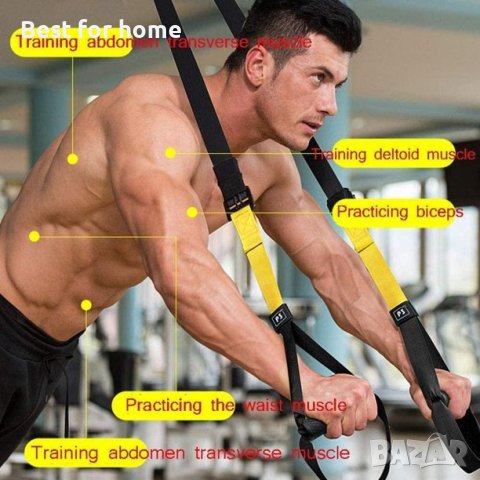 Тренировъчен комплект Femor Fitness Strap , снимка 5 - Фитнес уреди - 37398649