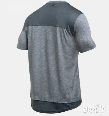 Under Armour The Layered Short Sleeve - страхотна мъжка тениска Л, снимка 2 - Тениски - 49862761