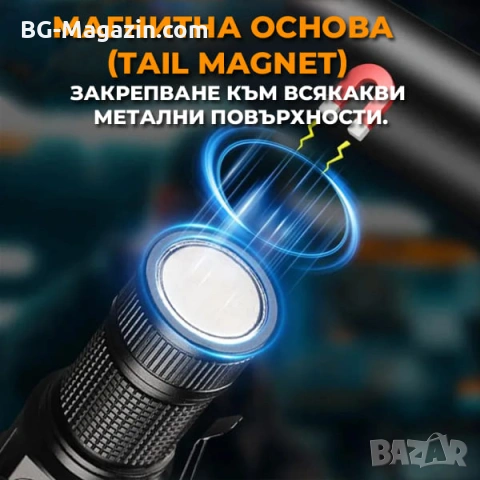 Мощен  фенер YEMAO ръчен LED прожектор 3000 Лумена 8 LED Диода за къмпинг лов риболов туризъм, снимка 9 - Къмпинг осветление - 54027515