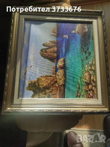 Картина, "млади кончета"- акварел. С паспарту от кадастрон., снимка 3 - Картини - 48903879