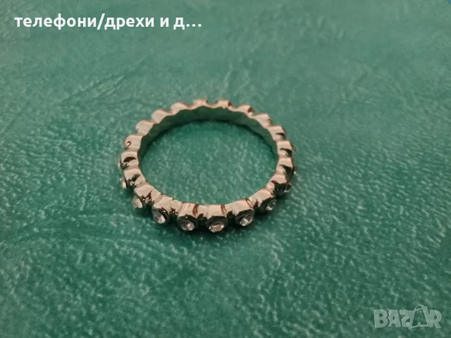 3 сребристи дамски пръстена (вътрешен диаметър 17 мм), снимка 2 - Пръстени - 56137784