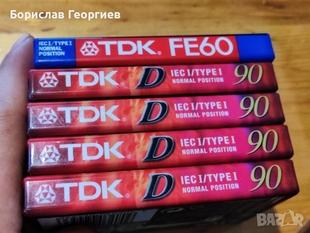 Нови касетки TDK 5 броя, снимка 5 - Аудио касети - 44340496