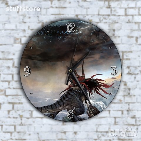 Стенен Часовник - Чудовище Извънземно НЛО Летяща Чиния, снимка 1
