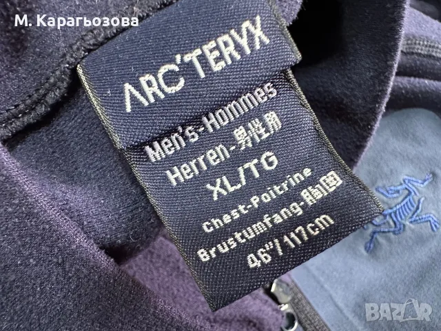 Мъжки полар Arc’teryx Rho, Размер М, снимка 5 - Спортни дрехи, екипи - 56453154