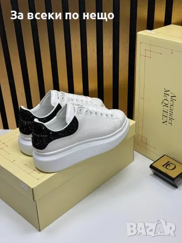 Alexander McQueen Дамски Маратонки С Кристали👟Дамски Спортни Обувки С Камъни Код SEM-305, снимка 3 - Маратонки - 55783124